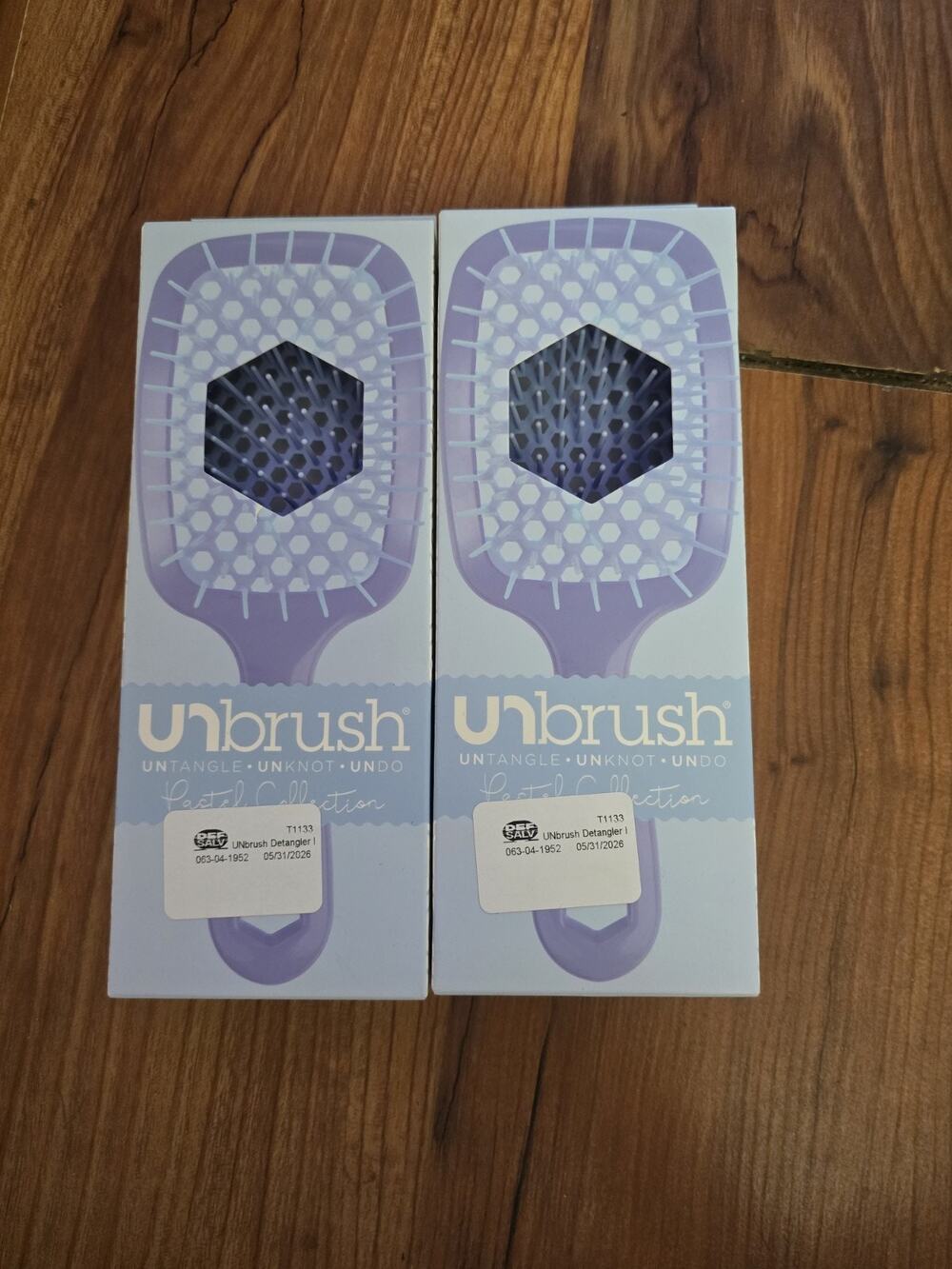 New 2 Unbrush Mini Blue Glitter Collection UNtangle UNknot UNdo FHI Heat Brush